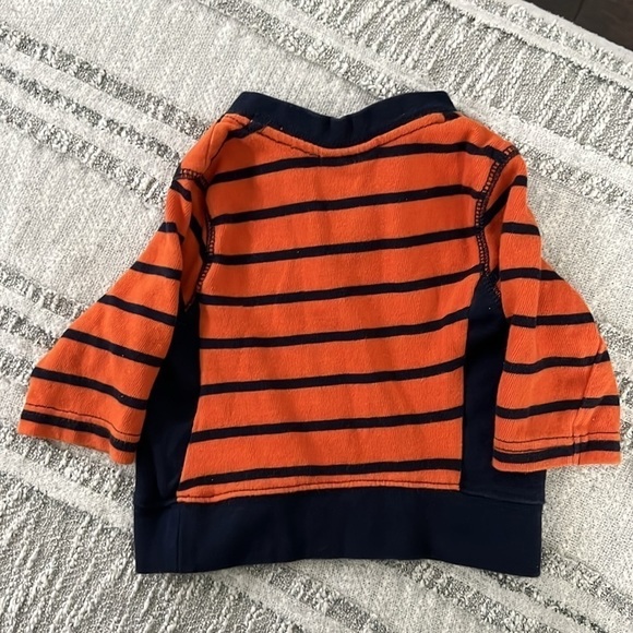 Crazy 8 Orange and Blue Striped Knit Long Sleeve Sweater - 3-6 Months - Picture 4 of 9